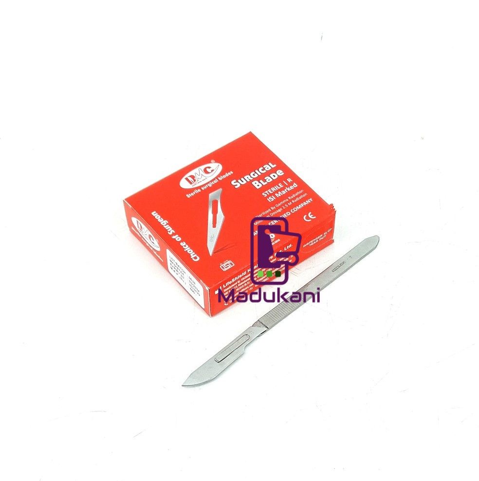 100PCS Sterile Surgical Blades and Stainless Steel Scapel Handle