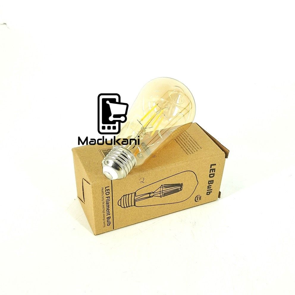 Elongated E27 4W LED Filament Bulb, Warm White