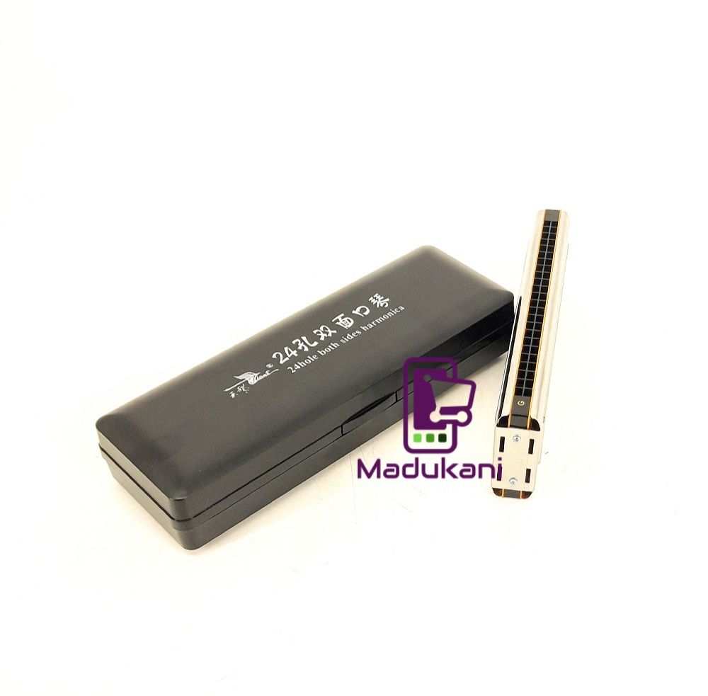 SWAN 24 Holes Dual Sides Tremolo Harmonica Key C G Mouth Organ