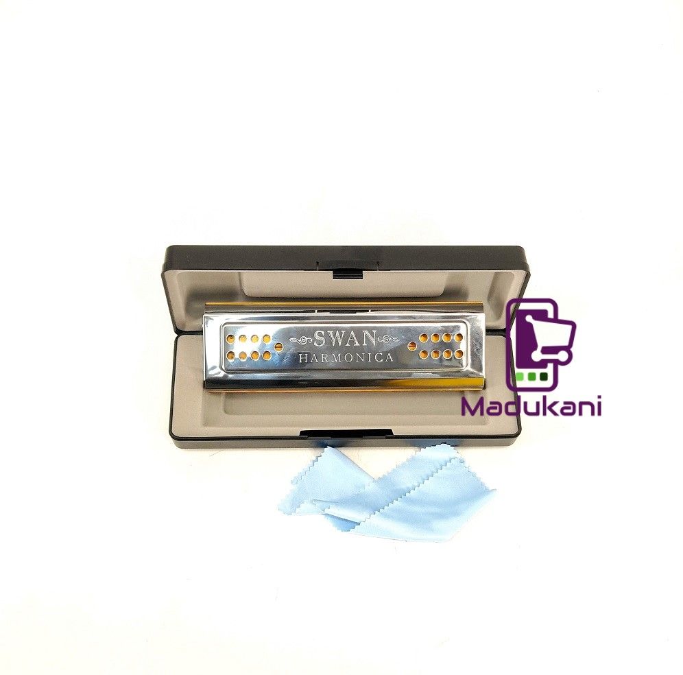SWAN 24 Holes Dual Sides Tremolo Harmonica Key C G Mouth Organ