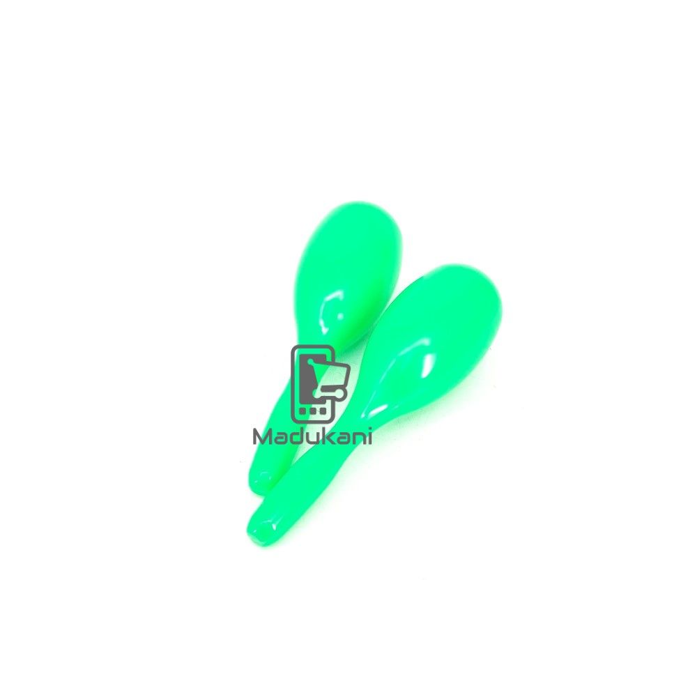 Green 20cm Full Size Plastic Maracas Percussion