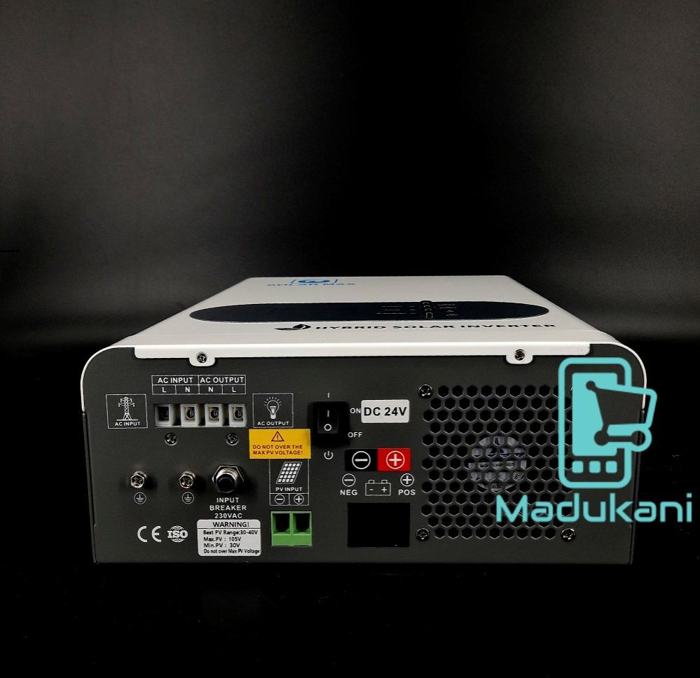 1500W 1.5KVA 24V DC to AC 230V Pure Sine Wave Hybrid Inverter Off-Grid Solar Inverter Charger