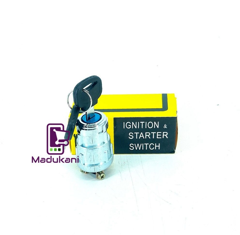 Ignition Starter Switch 3 Position 3 Connection Terminals with 2 Keys