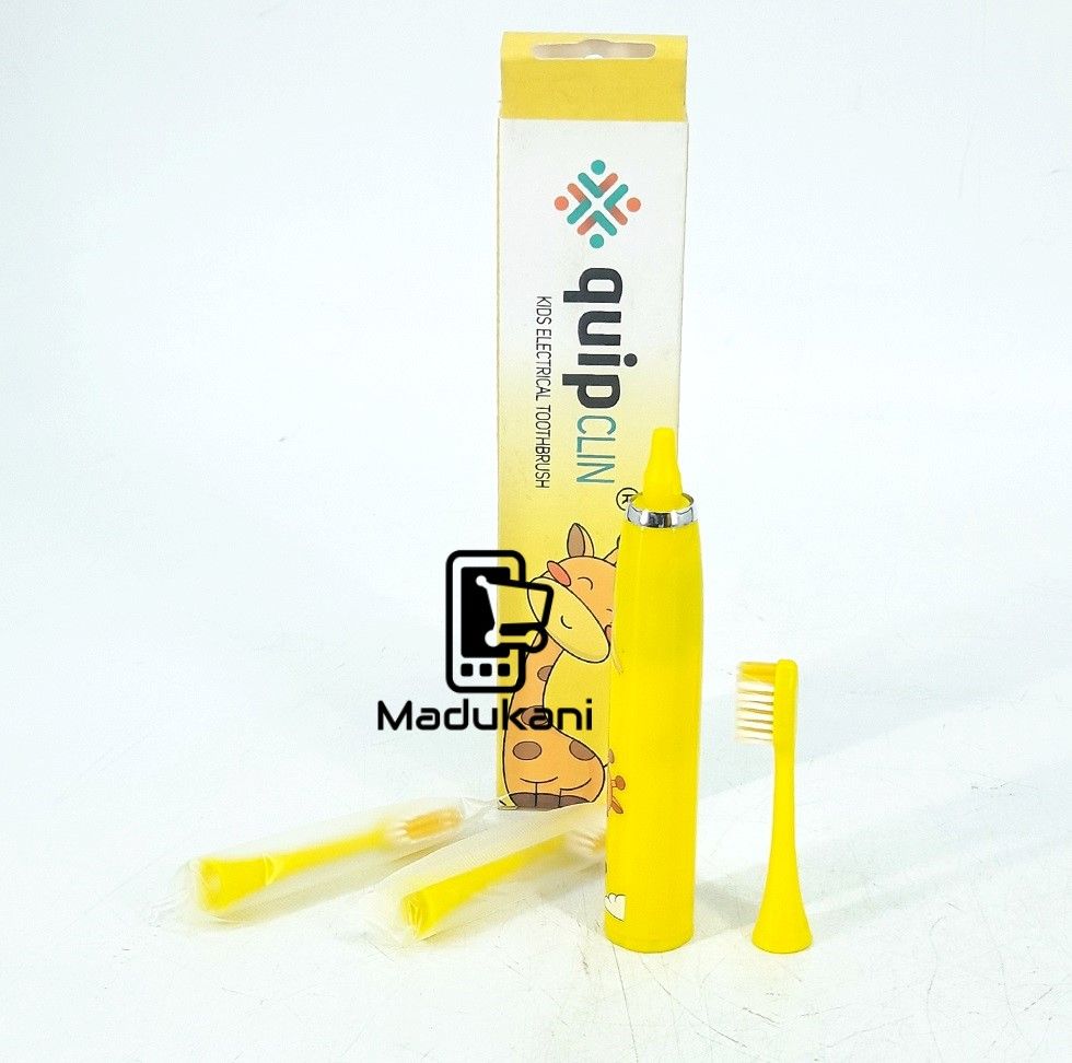 quip CLIN Kids Electrical Toothbrush with 3 Brush Heads Replacements