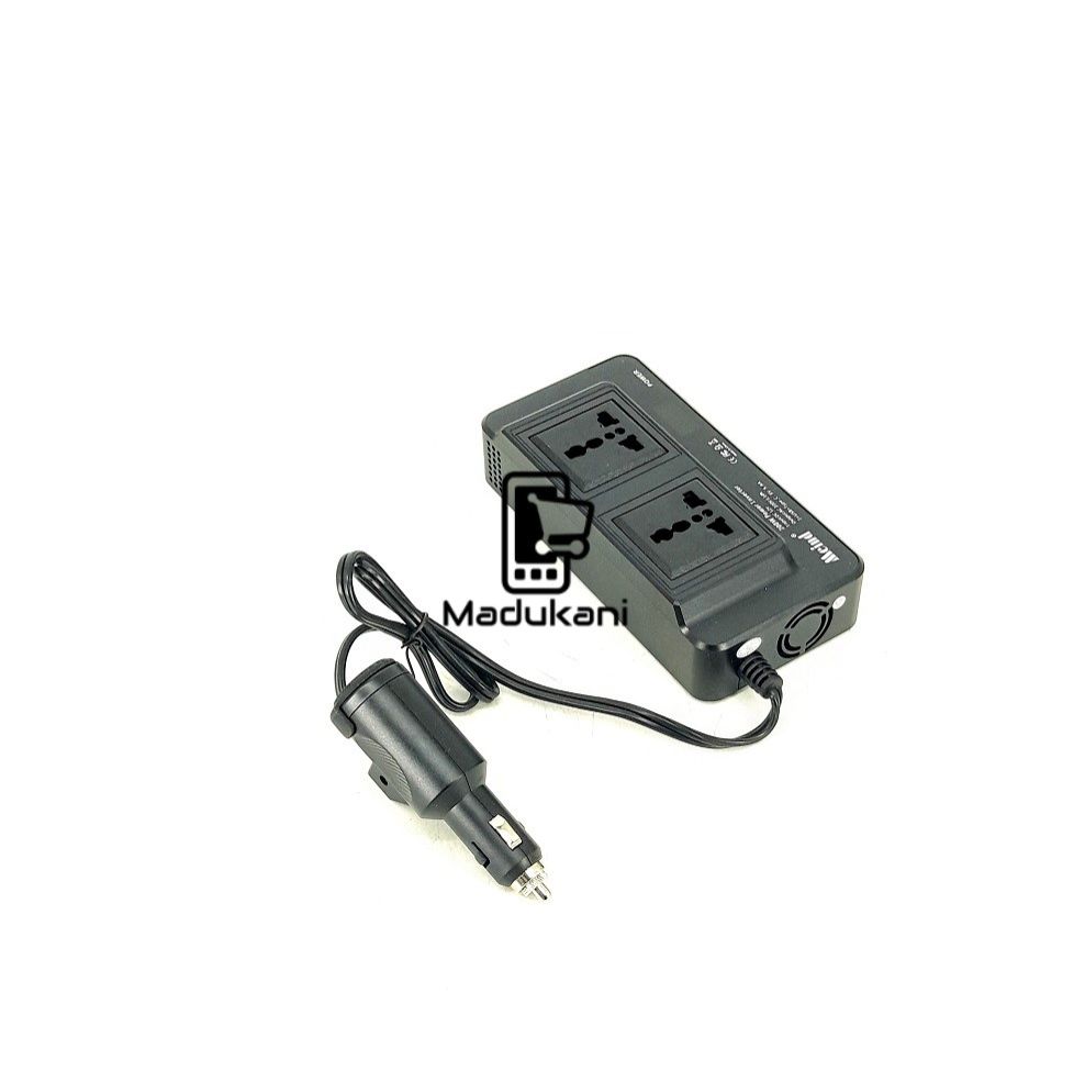 200W Car Power Inverter with 2 AC Outlets, 3 USB Quick Charge 3.0, LED Display