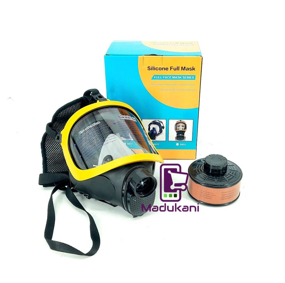Silicone Anti Fog Full Face Respirator Mask with Activated Carbon Filter