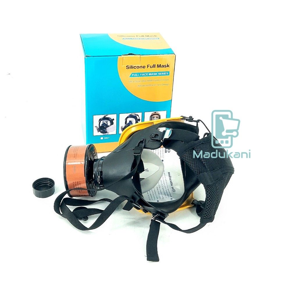Silicone Anti Fog Full Face Respirator Mask with Activated Carbon Filter