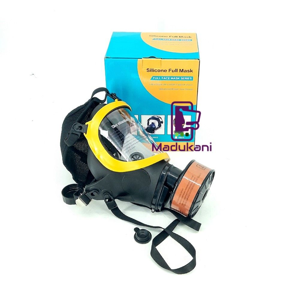 Silicone Anti Fog Full Face Respirator Mask with Activated Carbon Filter