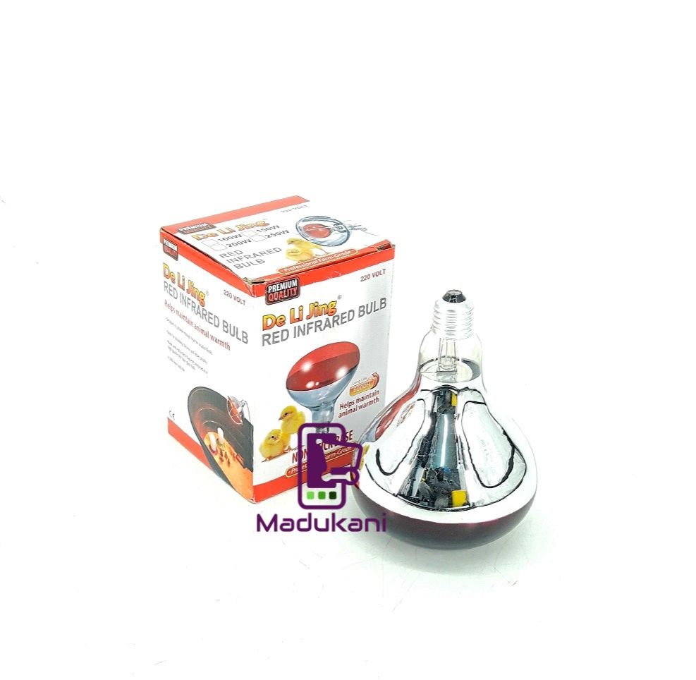 250W Red Infrared Bulb for Chick and Animal Warmth