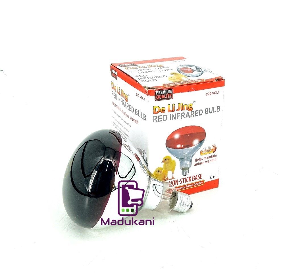 250W Red Infrared Bulb for Chick and Animal Warmth