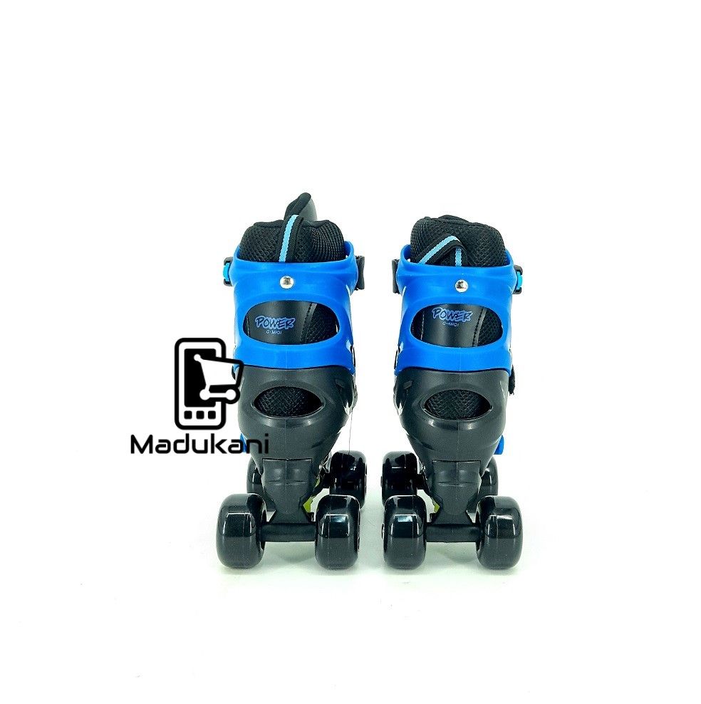 BLUE Size 28 to 31 Adjustable Kids Quad Skates Shoes Only