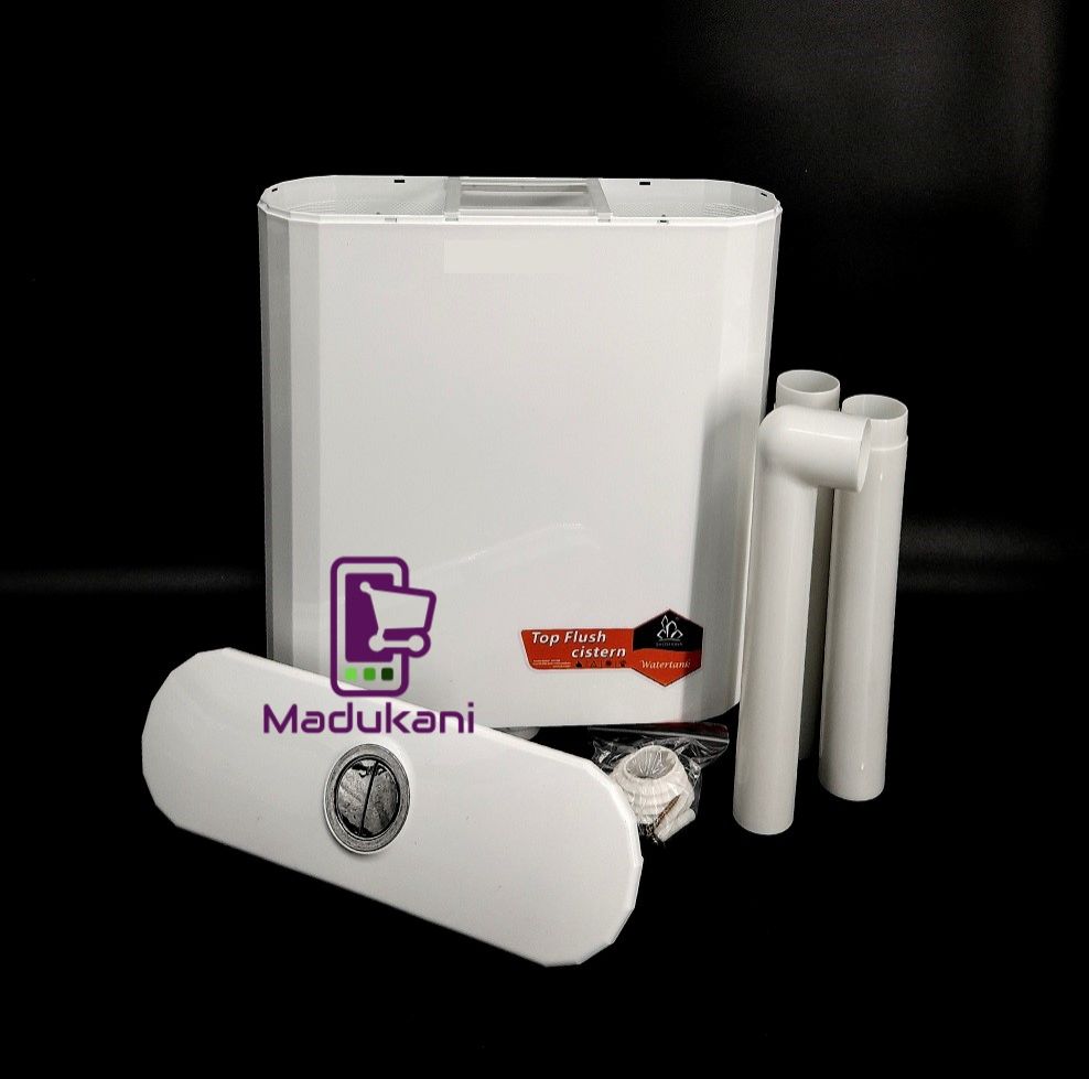 Top Push Button Dual Flush Toilet Plastic Cistern