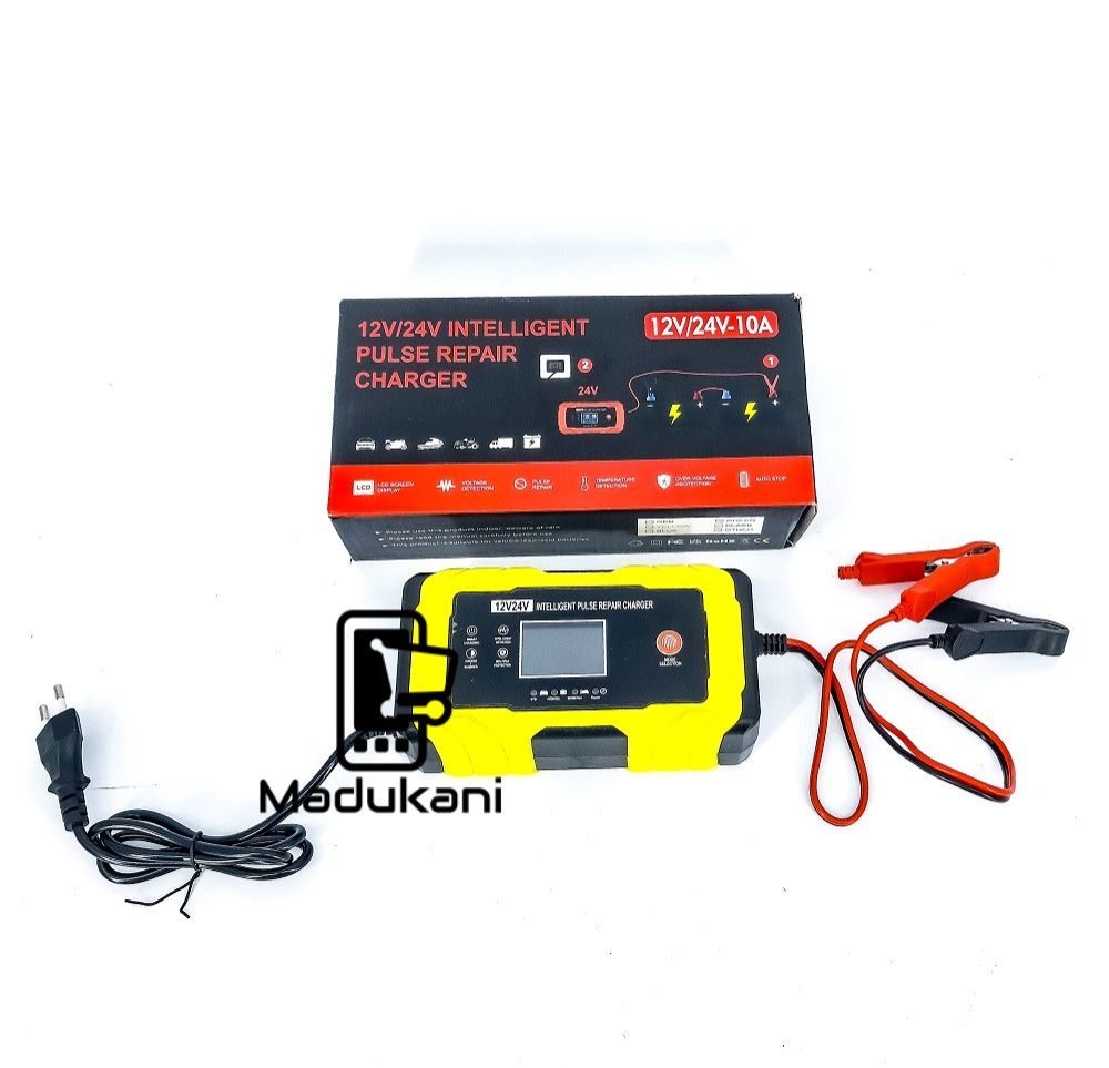 12V 24V Automatic Intelligent Battery Pulse Repair Trickle Charger