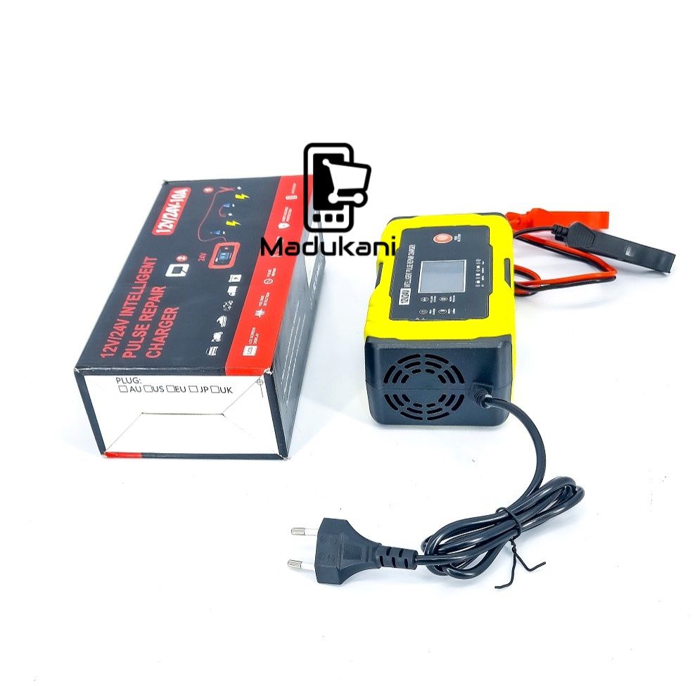 12V 24V Automatic Intelligent Battery Pulse Repair Trickle Charger
