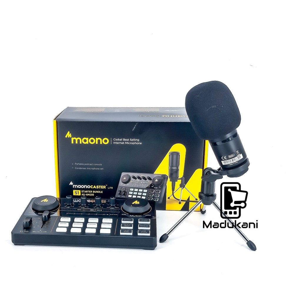 MAONO Portable Podcast Bundle  S1 AU-AM200 Maonocaster