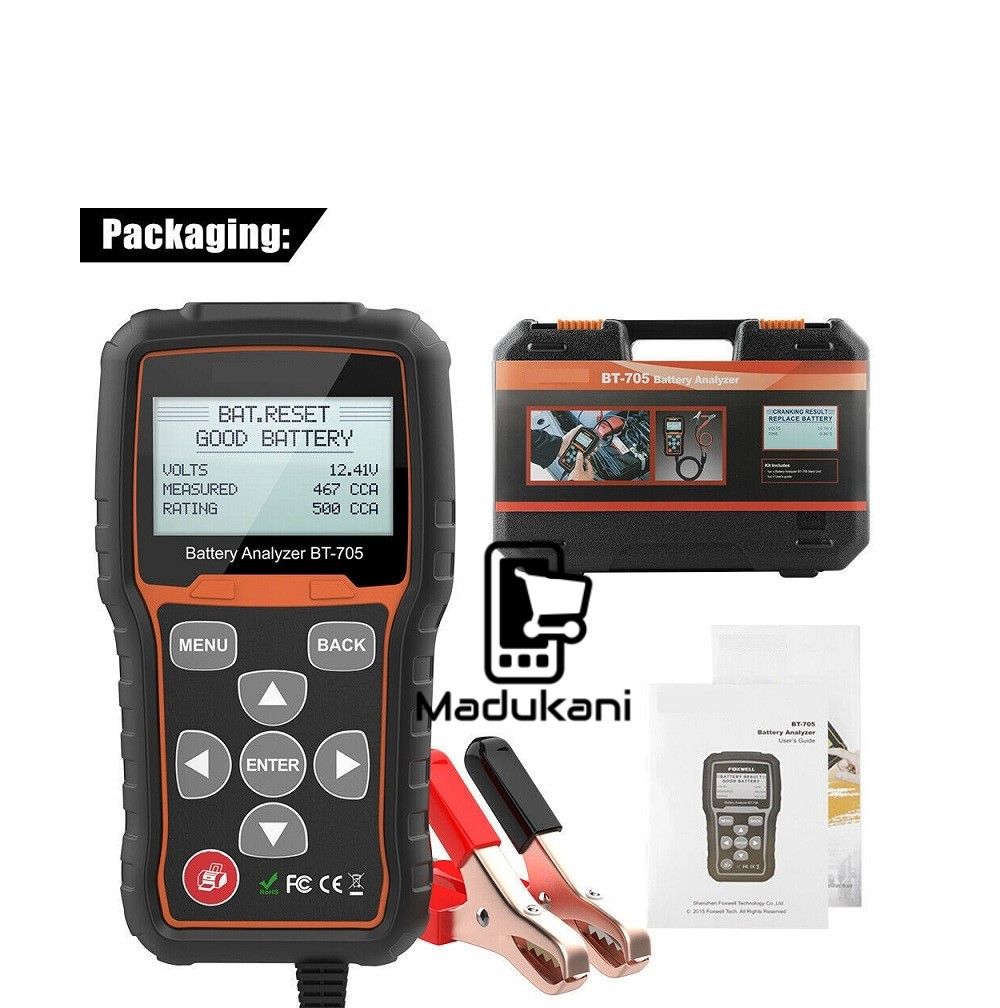 12V 24V Car Battery Tester Load Cranking Charging System Analyzer