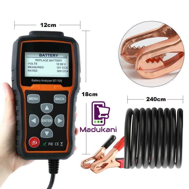 12V 24V Car Battery Tester Load Cranking Charging System Analyzer