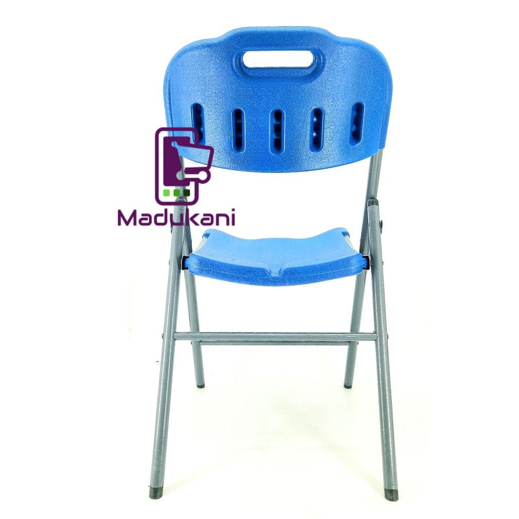 Blue Comfortable Heavy Duty Folding Chair with Steel Frame