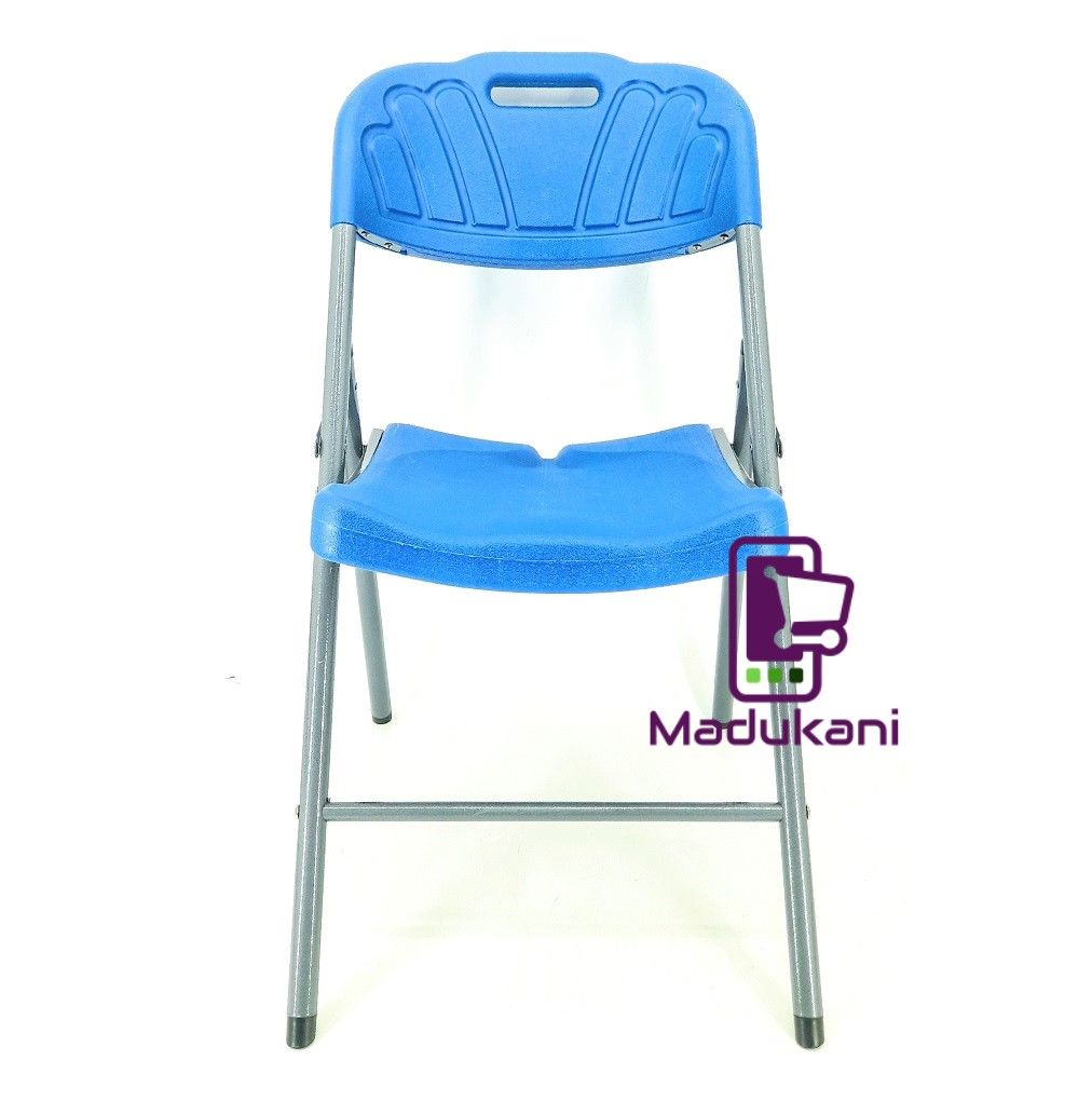 Blue Comfortable Heavy Duty Folding Chair with Steel Frame