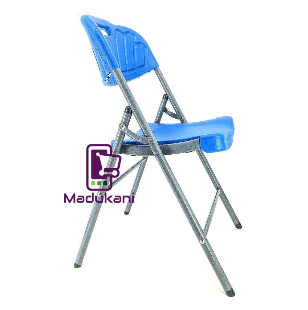Blue Comfortable Heavy Duty Folding Chair with Steel Frame