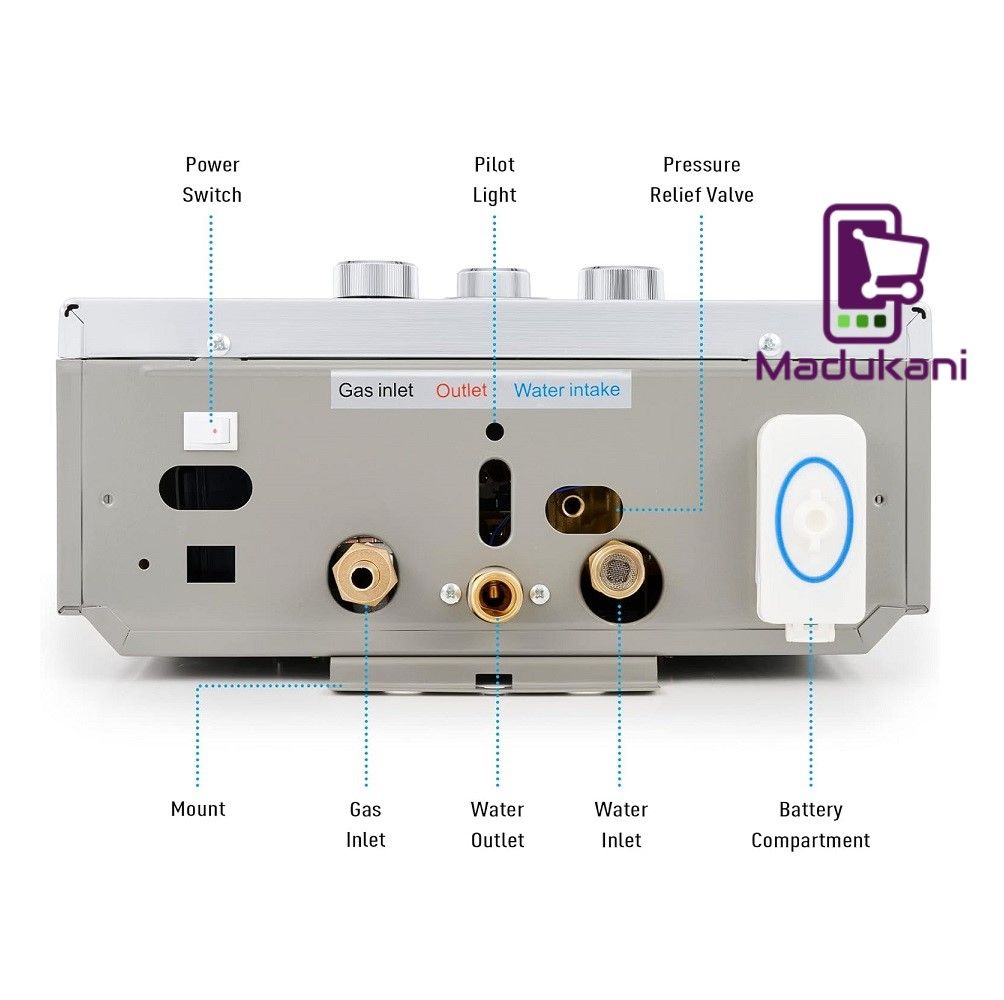 12L Tankless Water Geyser Gas Water Heater