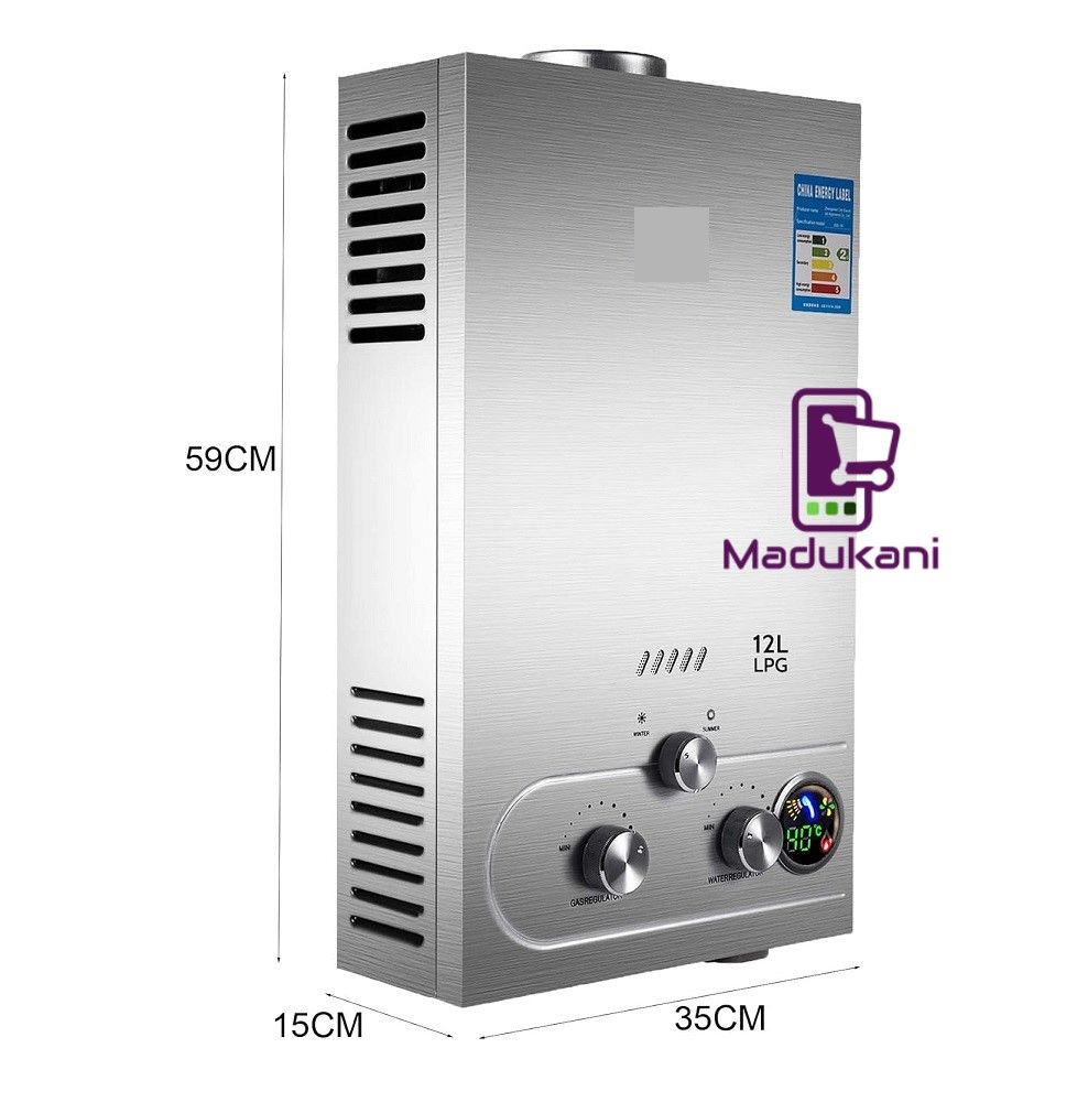 12L Tankless Water Geyser Gas Water Heater