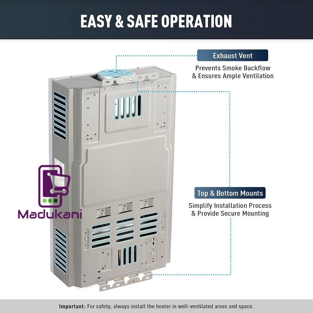 12L Tankless Water Geyser Gas Water Heater