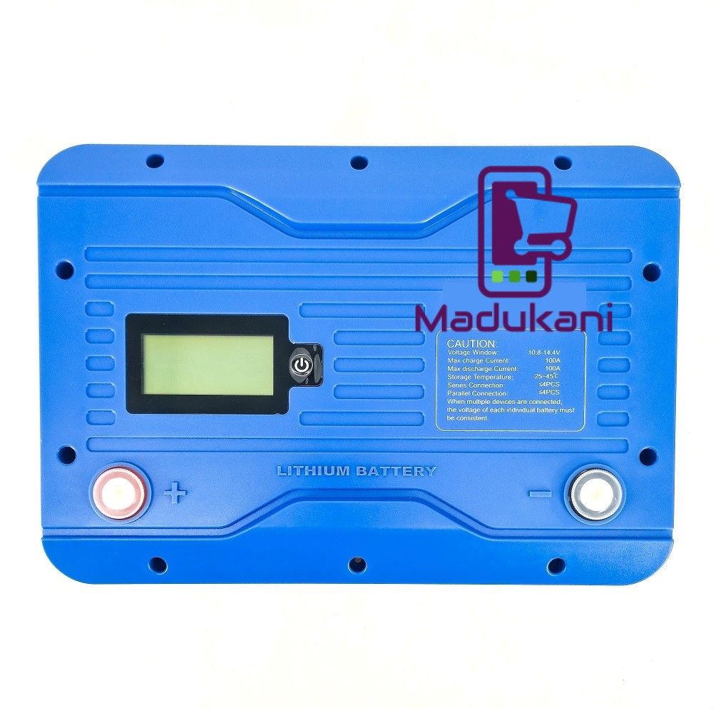 12.8V 100AH BMS100A Deep Cycle Solar Lithium Battery