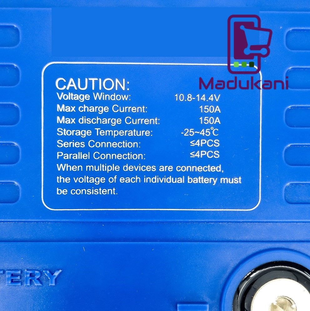 12.8V 200AH BMS150A Deep Cycle Solar Lithium Battery