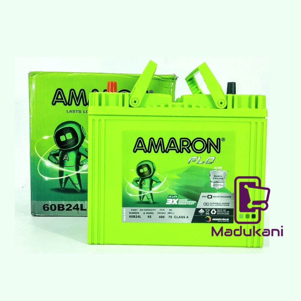 AMARON FLO 60B24L 45AH 400Amps 75MIN Class A Car Battery