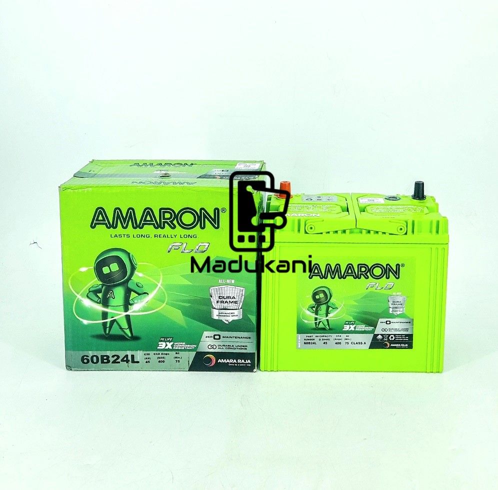 AMARON FLO 60B24L 45AH 400Amps 75MIN Class A Car Battery