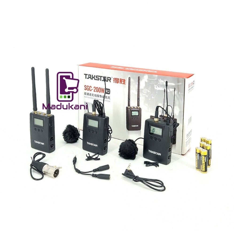 TAKSTAR SGC 200W R2 Dual Channel Wireless Camera Microphone