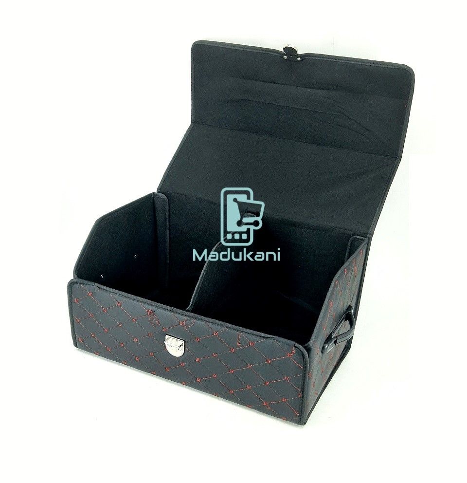 Flip Top PU Leather Trunk Boot Organizer for Cars