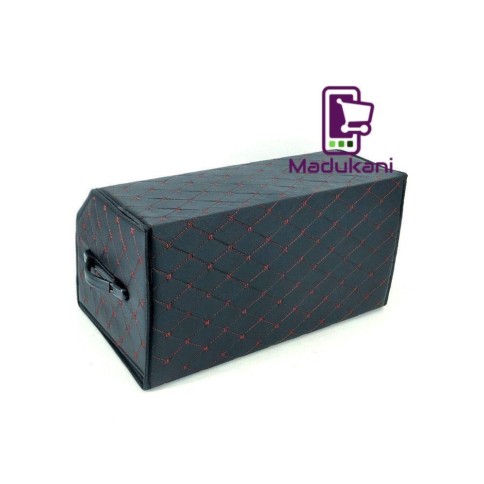 Flip Top PU Leather Trunk Boot Organizer for Cars