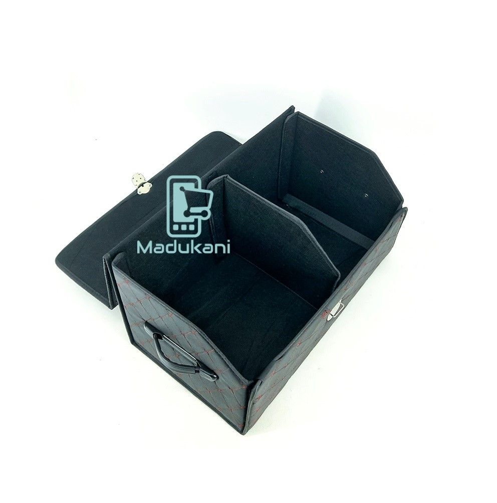 Flip Top PU Leather Trunk Boot Organizer for Cars