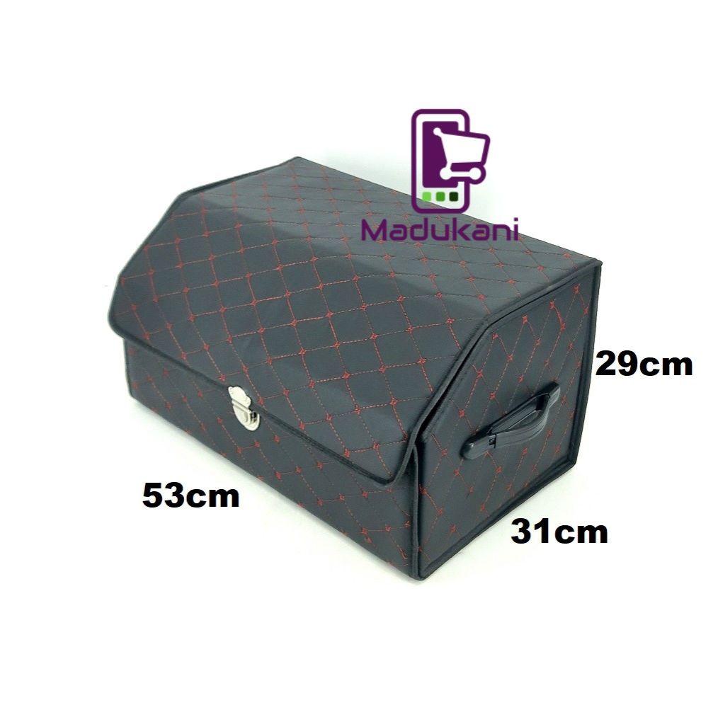 Flip Top PU Leather Trunk Boot Organizer for Cars