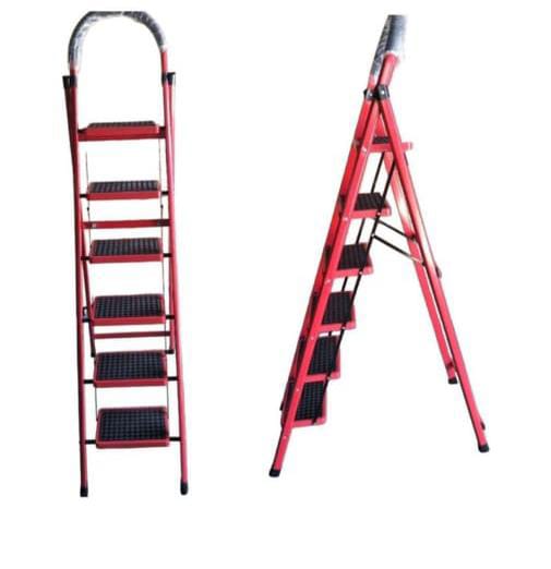 6 steps strong climbing ladder with strong support