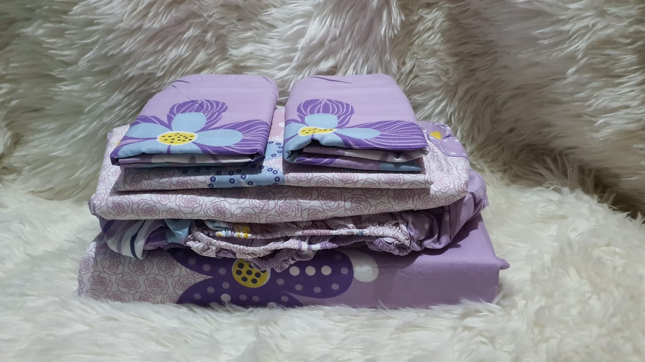 6 X 7 Fts 100% cotton 3pc bedsheets 2pc bedsheets 2pcs pillowcases 1pc mattress cover