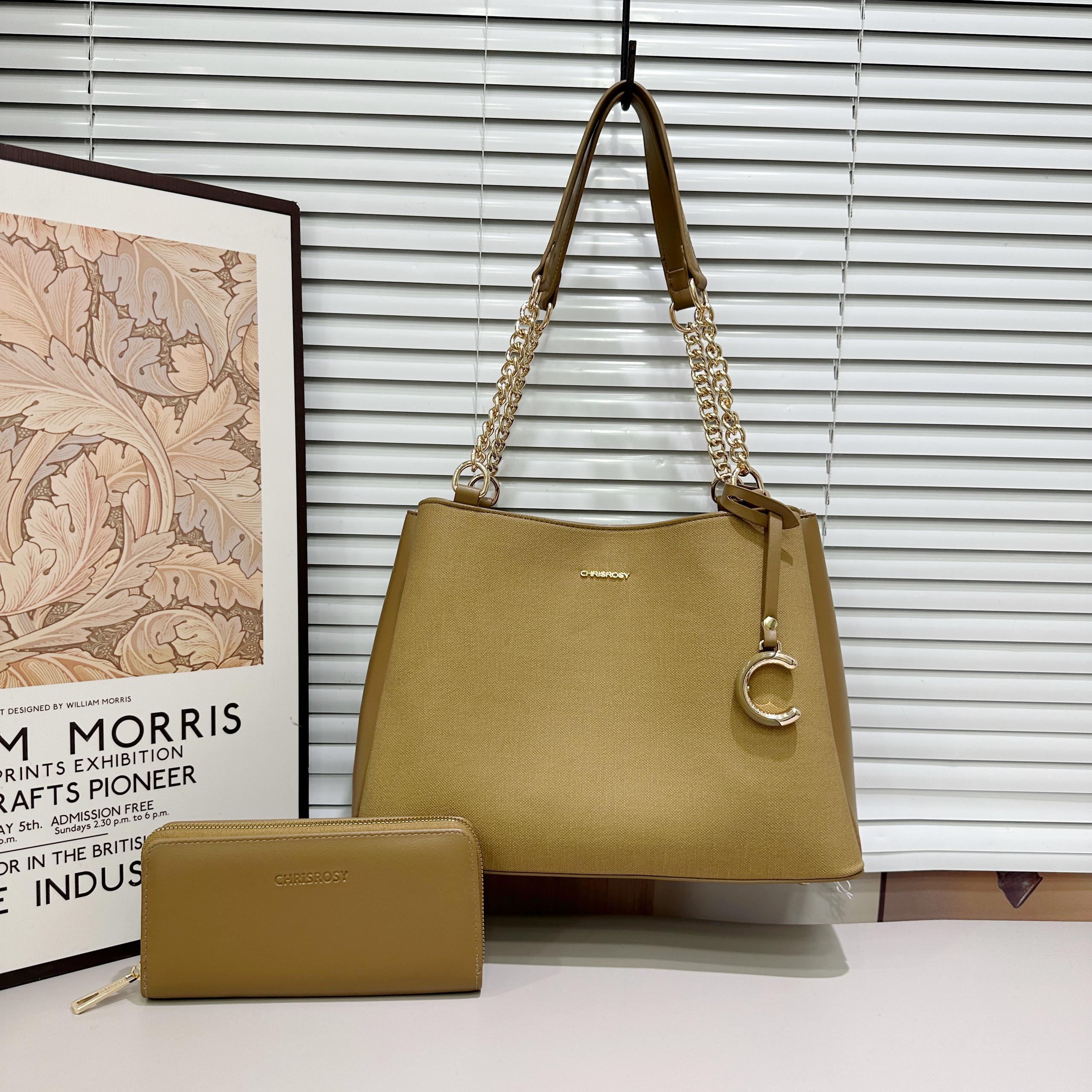 ⚡ FLASH OFFER ⚡ - 2 in 1 Classy Women Handbag Lady PU Leather Shoulder Bag Ladies Handbags Sling Bags Hand Bags For Ladies At Affordable Price