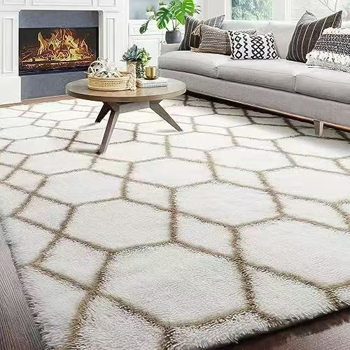 New Classic 5 X 8 fts Thick Carpet For Living Room Plush Rugs Children Bed Room Fluffy Floor Carpets Home Decor Rugs Velvet Mat