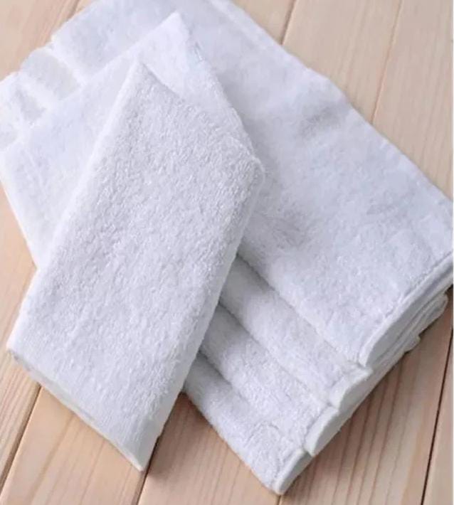 🟡 REGULAR OFFER 🟡 - [40x60cm]  3Pcs High Quality Hand towels (White) At Affordable price