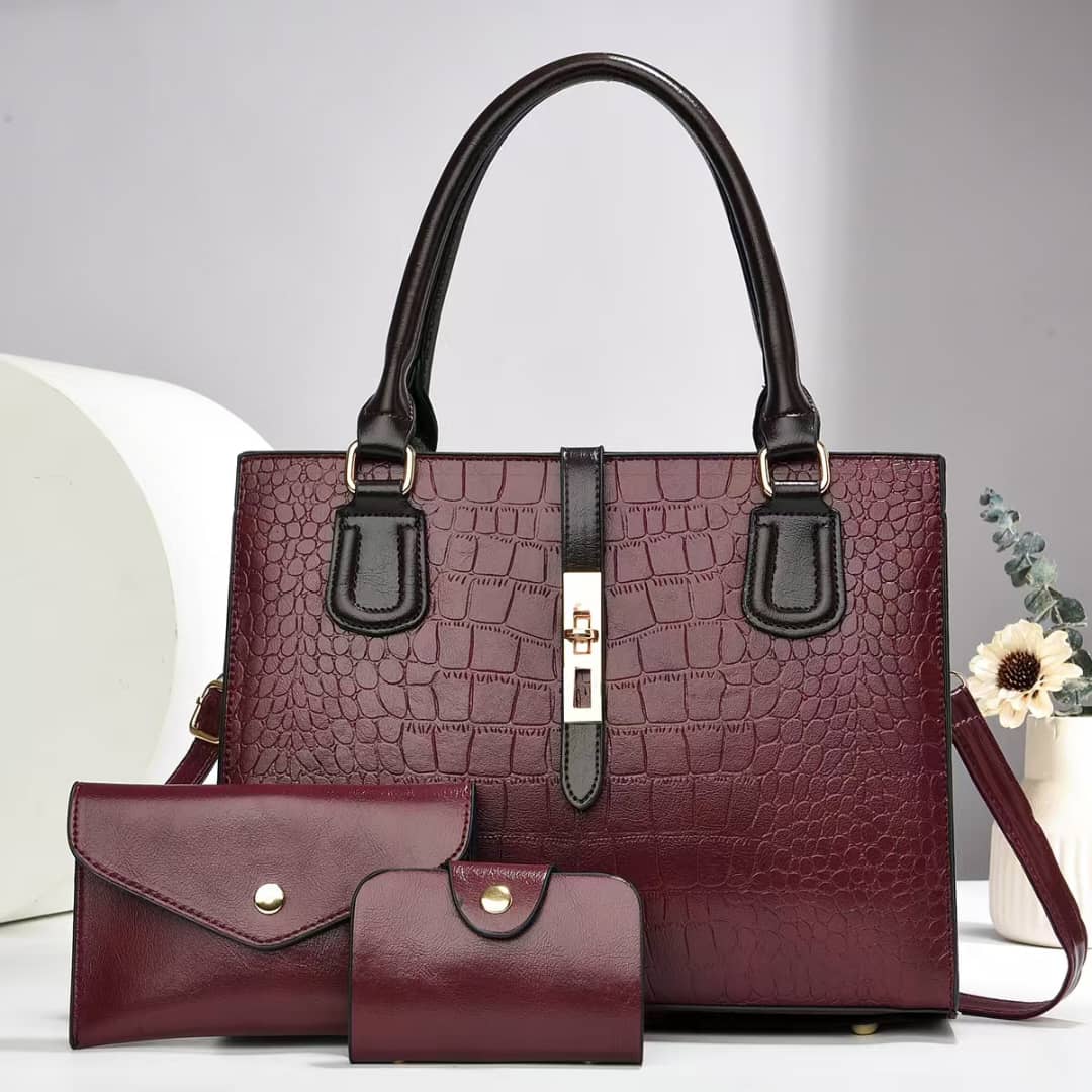 🎯 SMART OFFER 🎯 - [OFFER!!] [OFFER!!] 3 IN 1 Classy Affordable Durable Fancy New arrival Ladies Shoulder Bags Ladies Bag Fashion Bag Women's Casual Trend Shoulder Bag At Affordable Price