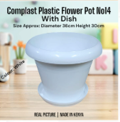 **PROMOTION JUST FOR YOU!!!! 1pc High Quality Complast Flower Pot with Plate 14Lts H30xD36cm