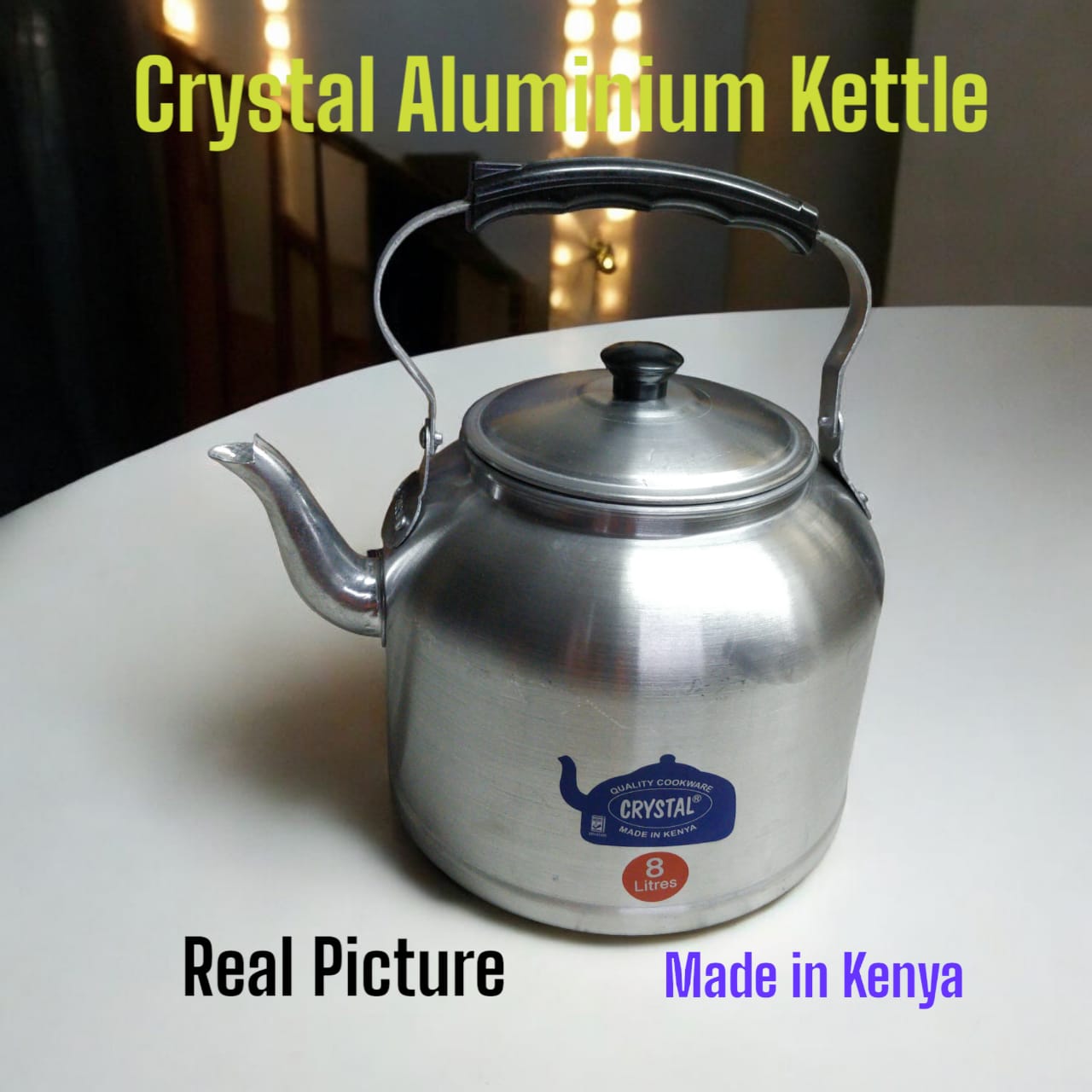 [🔥SPECIAL LIMITED OFFER🔥 🥑🌽ONLY AT KILIMALL !!! ] 1Pc Brand New High Quality Crystal Aluminium Kettle Size 28cm 10.0L at Best Price