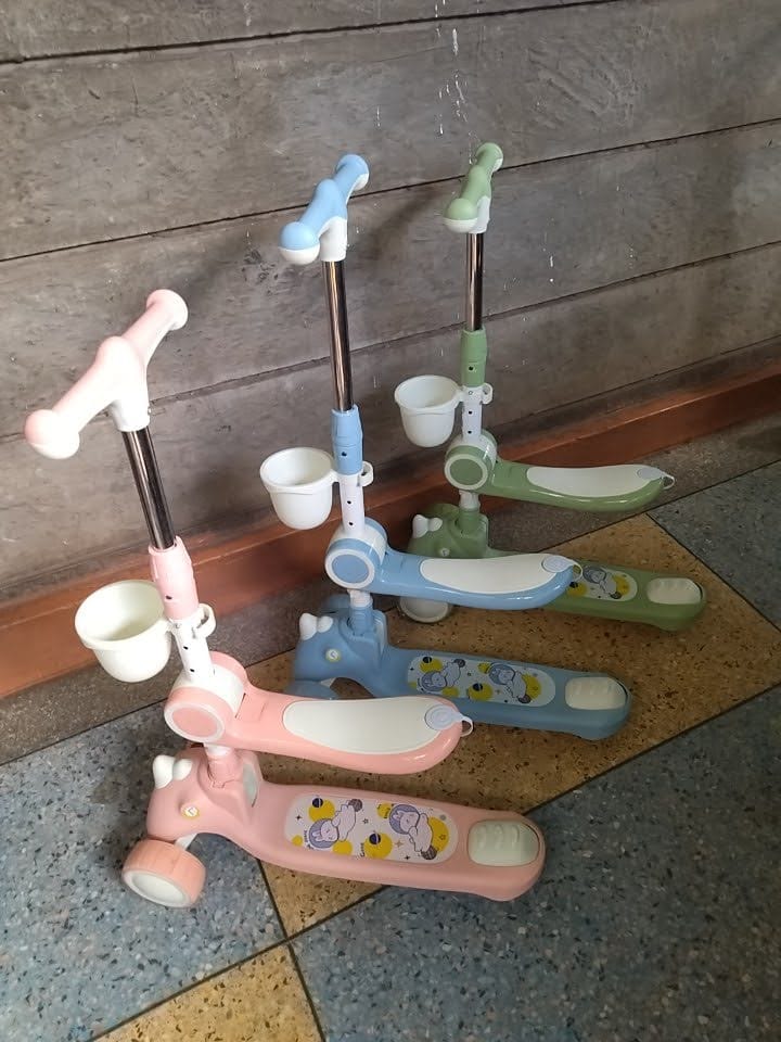 [🔥SPECIAL LIMITED OFFER🔥 🥑🌽ONLY AT KILIMALL !!! ] 2 IN 1 CLASSY VERY QUALITY DURABLE KIDS SCOOTER AT BEST PRICE ( 1-5YRS)