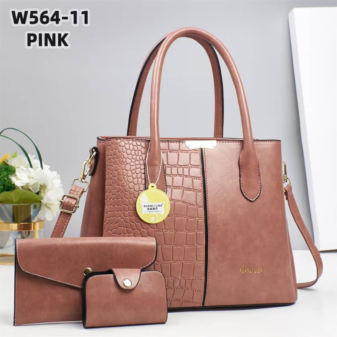 [ ❤EMBRACE THE LATEST TREND 🤩🤩✨ !!! ]  3 IN 1  Brand New High Quality Stylish and Luxurious Ladies Handbag at Affordable price .