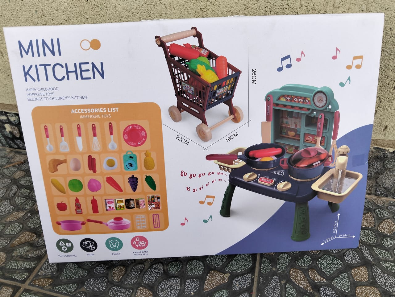 [ SHOP SMART AND SAVE BIG AT AN AMAZING OFFER PRICE 🤩🤩✨ !!!  52 PCS BRAND NEW VERY QUALITY DURABLE FANTASY KIDS MINI  KITCHEN SET AT BEST PRICE
