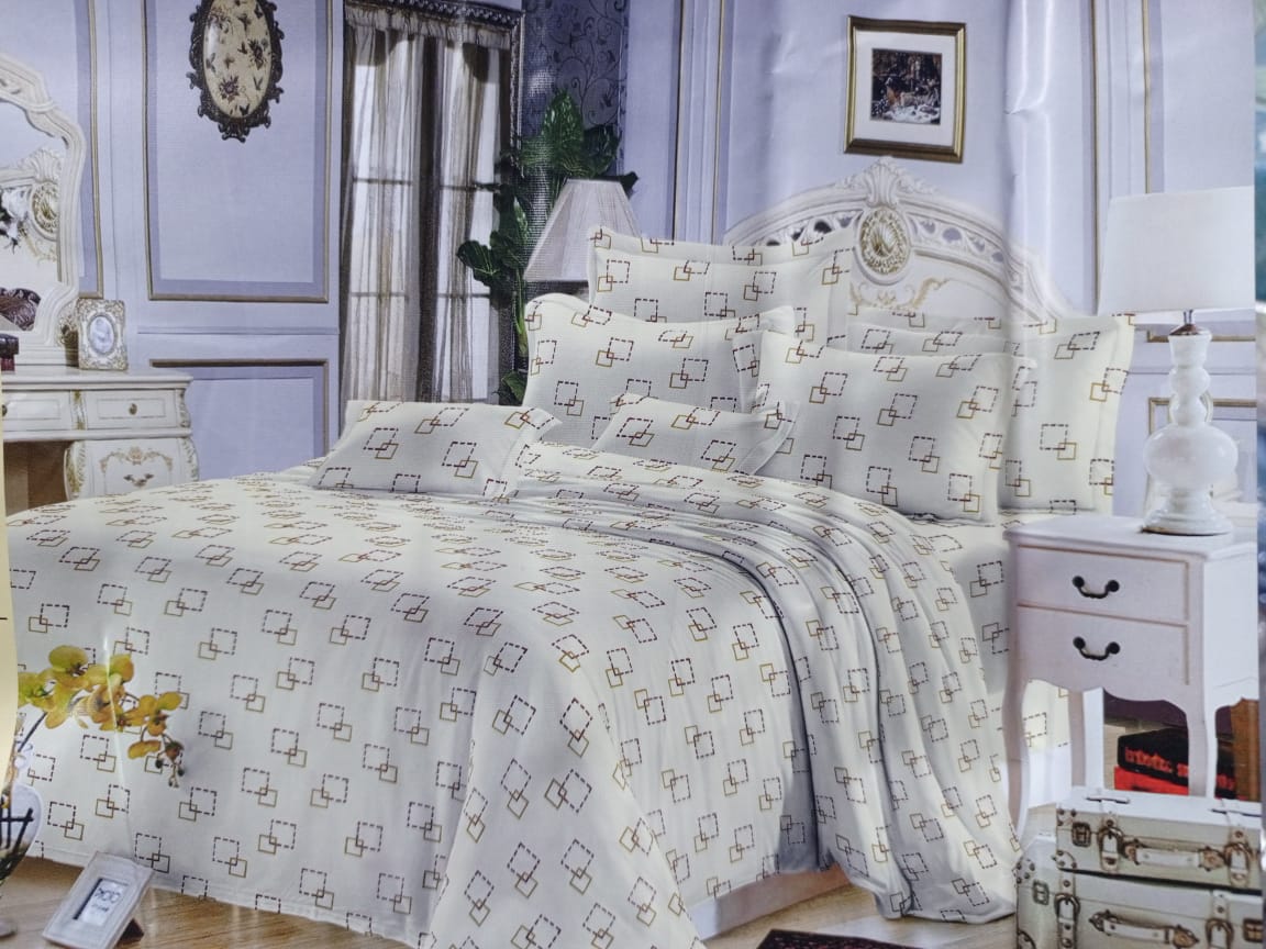 🤑**HOT DEALS 🔥 🌽ONLY AT KILIMALL !!! **🥑!!] 4Pcs Size [ 5 X 6 ] Brand new Stylish and Luxurious  Pattern Duvet cove✨1 pc duvet cover ✨1 pc bedsheet  ✨2 pcs pillow cases