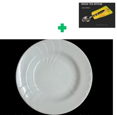 [ SHOP SMART AND SAVE BIG AT AN AMAZING OFFER PRICE 🤩🤩✨ !!! ] 6Pcs Brand New Very Quality Durable & Stylish Oasis Melamine Soup Plate 10” 🍜.. That Comes With a Free Set of Spoons