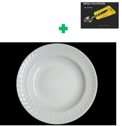 [ SHOP SMART AND SAVE BIG AT AN AMAZING OFFER PRICE 🤩🤩✨ !!! ] 6Pcs Brand New Very Quality Durable & Stylish Oasis Melamine Soup Plate 10” 🍲. That Comes With a Free Set of Spoons